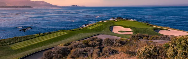 Uma Vista Campo Golfe Pebble Beach Monterey Califórnia Eua — Fotografia de Stock