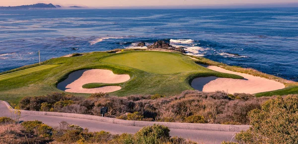 Een Uitzicht Pebble Beach Golfbaan Monterey Californië Verenigde Staten — Stockfoto