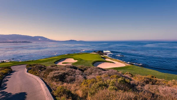 Een Uitzicht Pebble Beach Golfbaan Monterey Californië Verenigde Staten — Stockfoto