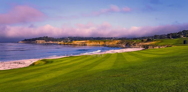 Kilátás Pebble Beach Golfpálya Monterey Kalifornia Usa — Stock Fotó
