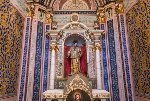 意大利西西里岛诺托 2018年6月16日 2018年6月16日 意大利诺托的圣卡洛教堂的内饰 — 图库照片