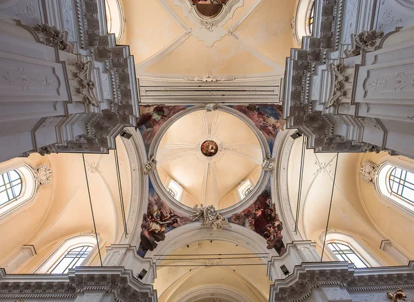 Noto Sicilia Italia Giugno 2018 Interni Della Chiesa San Carlo — Foto Stock