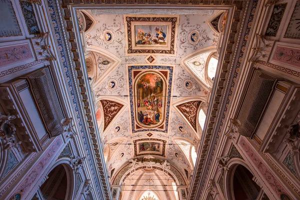 Noto Sicilia Italia Giugno 2018 Interni Della Chiesa San Salvatore — Foto Stock