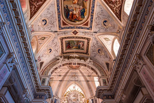 Noto Sicily Italy Junho 2018 Interiores Igreja San Salvatore Junho — Fotografia de Stock