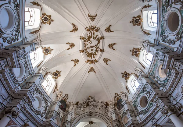 Noto Sicily Italy Junho 2018 Interiores Igreja Santa Chiara Junho — Fotografia de Stock