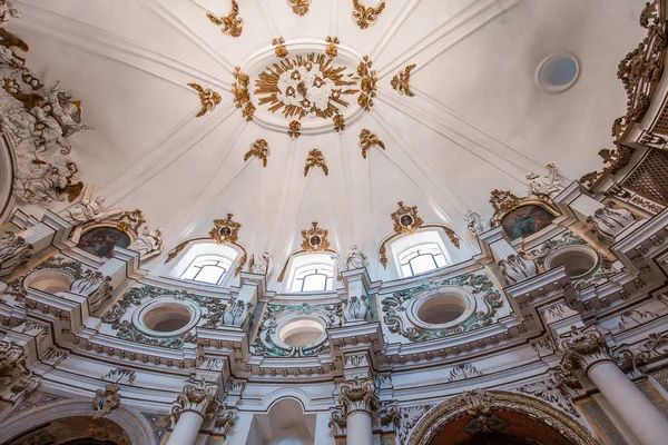 Noto Sicily Italy Junho 2018 Interiores Igreja Santa Chiara Junho — Fotografia de Stock