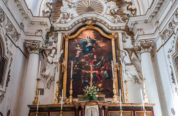 Noto Sicílie Itálie Června 2018 Interiéry Kostela Santa Chiara Června — Stock fotografie