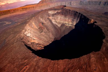 Piton de la Fournaise volkanı, Buluşma adası, Hint Okyanusu, Fransa
