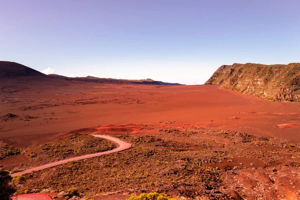 Vulcano Piton Fournaise Isola Della Riunione Oceano Indiano Francia — Foto Stock