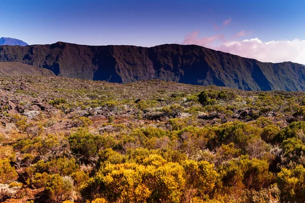 Wulkan Piton Fournaise Wyspa Reunion Ocean Indyjski Francja — Zdjęcie stockowe