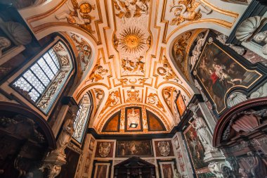 Saint Charles Borromee kilisesinin iç mekanları, Anvers, Belçika