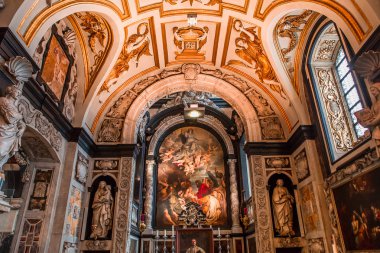 Saint Charles Borromee kilisesinin iç mekanları, Anvers, Belçika