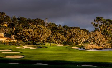 California sahil şeridi golf sahası