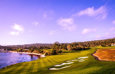 California sahil şeridi golf sahası