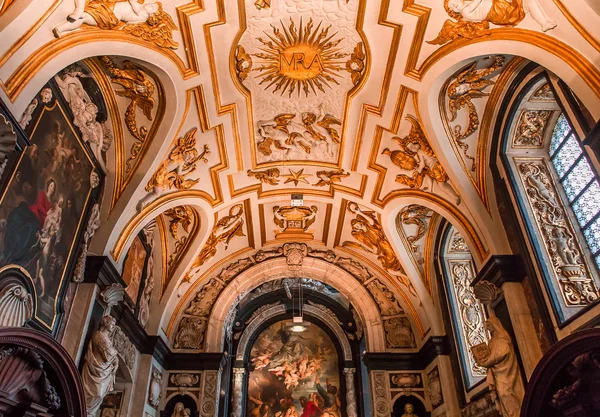 Interiores da igreja Saint Charles Borromee, Anvers, Bélgica — Fotografia de Stock