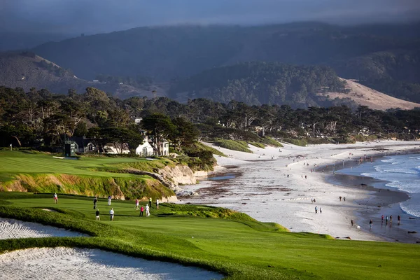 Terrain de golf côtier en Californie — Photo