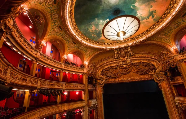 Opera comique of Paris, interiors and details — Stock Photo, Image