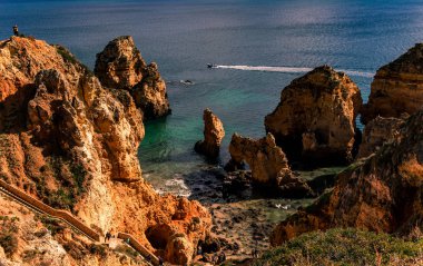 Ponta da Piedade kayalıkları, Algarve, Portekiz