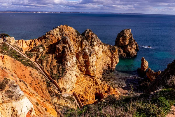 Ponta da Piedade cliffs, Algarve, Portugalia — Zdjęcie stockowe