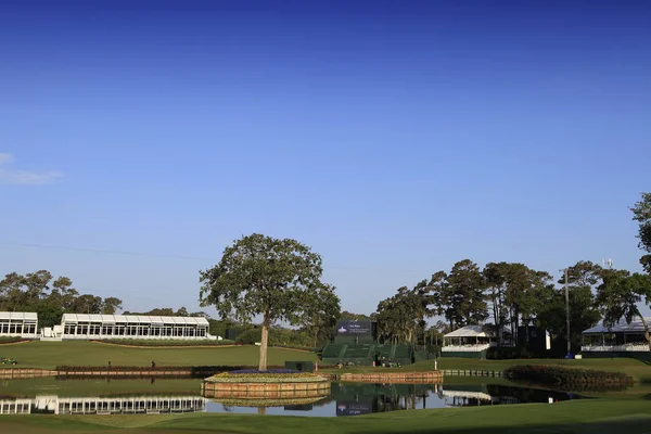 Loch 17, tpc sägegras, die spieler 2012, ponte vedra, fl — Stockfoto