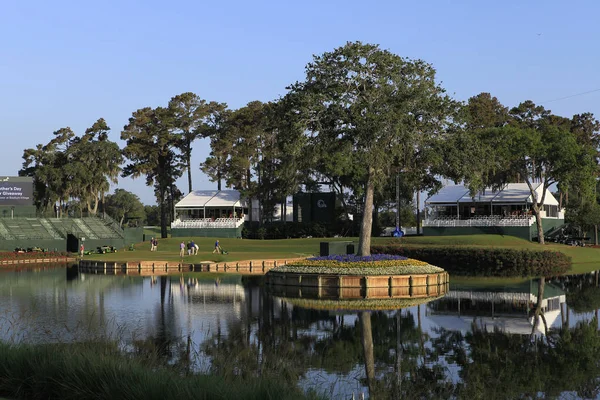 Loch 17, tpc sägegras, die spieler 2012, ponte vedra, fl — Stockfoto