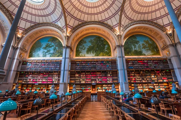 パリ国立図書館、フランス、インテリア — ストック写真