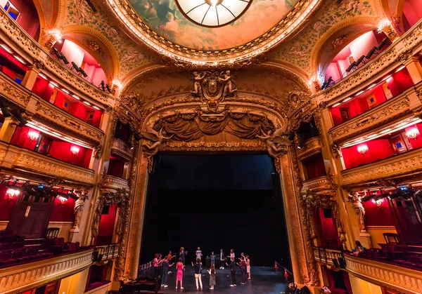 Opera comique de Paris, interiores e detalhes — Fotografia de Stock