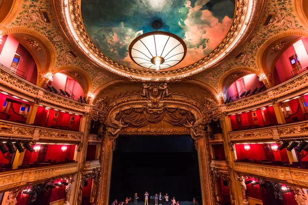 Opera comique de Paris, interiores e detalhes — Fotografia de Stock