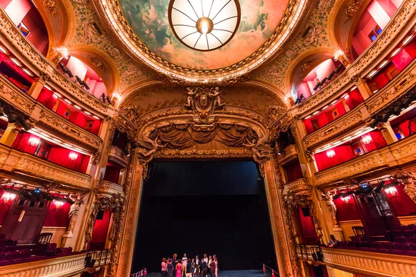 Opera comique de Paris, interiores e detalhes — Fotografia de Stock