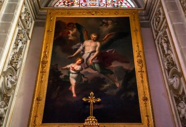 Duomo kilisesinin iç mekanları, Ragusa, Sicilya, İtalya