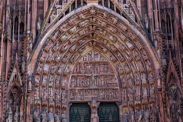 Notre Dame de Štrasburská katedrála, Francie — Stock fotografie