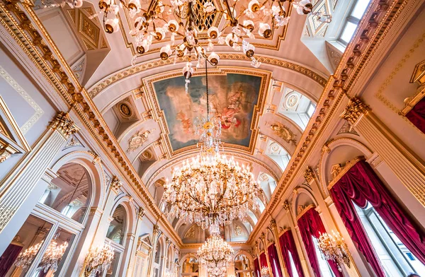 Interiores del Palacio Real, Bruselas, Bélgica — Foto de Stock