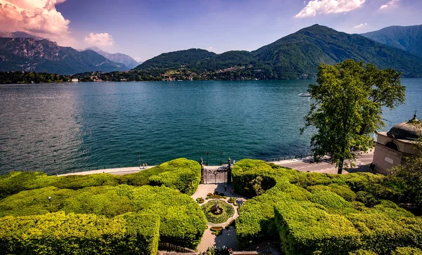 Exteriores de Villa Carlotta, lago Como, Tremezzo, italia — Foto de Stock