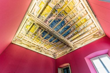 Villa Carlotta 'nın iç mekanları, Como Gölü, Tremezzo, İtalya