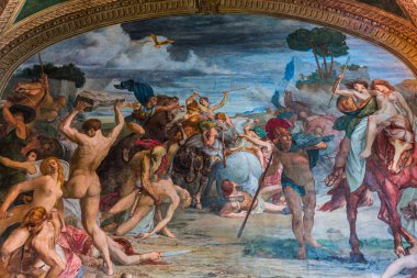 Villa Carlotta 'nın iç mekanları, Como Gölü, Tremezzo, İtalya