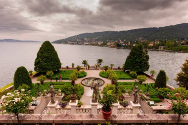 palazzo Borromeo dış, göl maggiore, Stresa, İtalya
