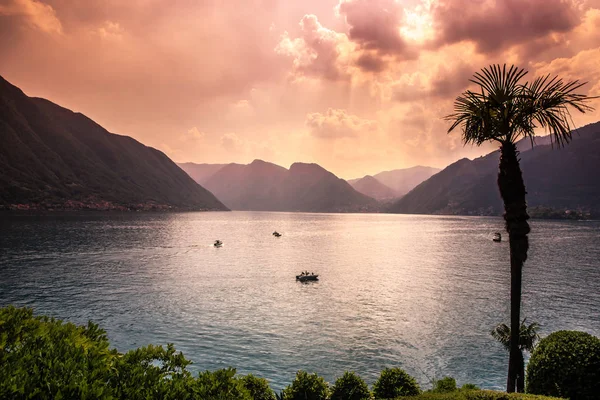 Lago Como, perto de Bellagio, piedmonte, itália — Fotografia de Stock