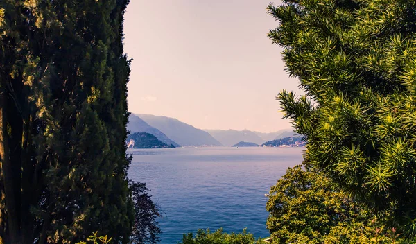 Comer see, in der nähe von bellagio, piemonte, italien — Stockfoto