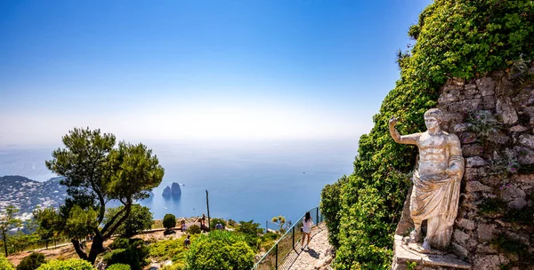 View of Capri island from Monte Solaro, in Anacapri — Stock Photo, Image