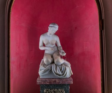 palazzo Borromeo iç mekanları, maggiore gölü, Stresa, İtalya