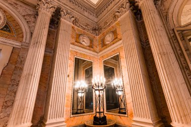 palazzo Borromeo iç mekanları, maggiore gölü, Stresa, İtalya