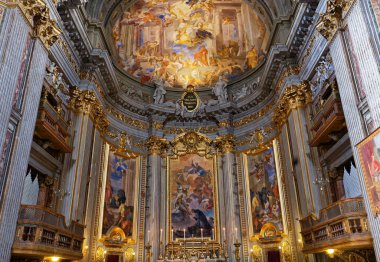Sant Ignazio kilise tavan frescoe, Roma, İtalya
