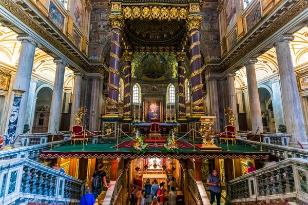 바실리카 디 산타 마리아 마 죠 레, 로마, 이탈리아 — 스톡 사진