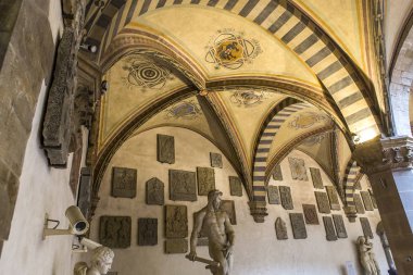 Bargello, Floransa, İtalya iç ve ayrıntıları