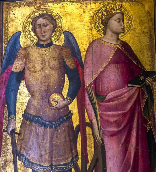 巴盖洛的内饰和细节，佛罗伦萨，意大利 — 图库照片