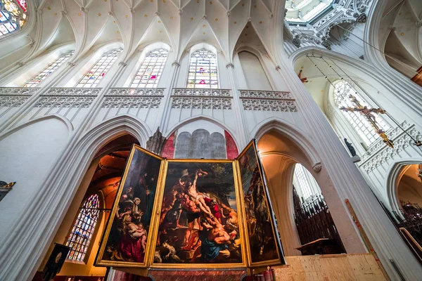 Notre Dame de la catedral de Anvers, Anvers, Bélgica — Foto de Stock