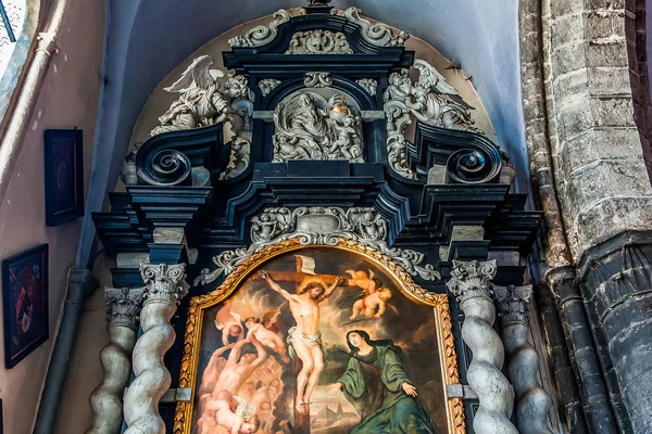 Kościół Sint-Jakobskerk, Brugia, Belgia — Zdjęcie stockowe