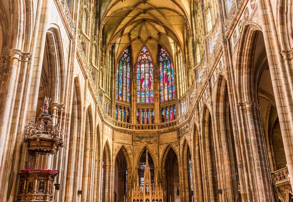 Sint-Vituskathedraal, Praag, Tsjechië — Stockfoto