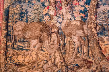 Palazzo Borromeo duvar halısı, Maggiore Gölü, Stresa, İtalya