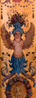 Hotel de Lauzun 'un iç dekorasyonları, Paris, Fransa